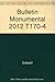 Produktbild BULLETIN MONUMENTAL 2012 T170-4