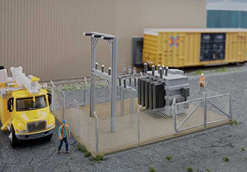 Walthers Cornerstone 933-4175 HO Scale Small Substation - Kit - 5 x 3-13/16 x 2-7/8