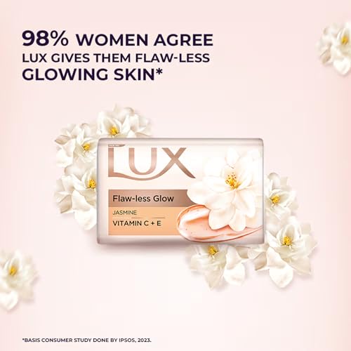 Image of Lux Jasmine & Vitamin E Beauty Soap For Glowing Skin Mega Pack 3x150 g