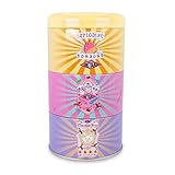 Harry Potter Honeydukes stapelbare Dosen mit Sojawachskerzen, Set mit 3 einzigartigen Düften, 25 Stunden Brenndauer für die Reinigung, Heimdekoration, Einweihungszubehör, Zauberwelt