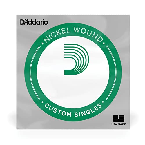 D’Addario PNG025 Corde seule en nickel pur pour guitare électrique Calibre .025 - Les Beatles, Paul McCartney, John Lennon, RIngo Starr, George Harrison D'Addario PNG025 Corde seule en nickel pur pour guitare électrique Calibre .025