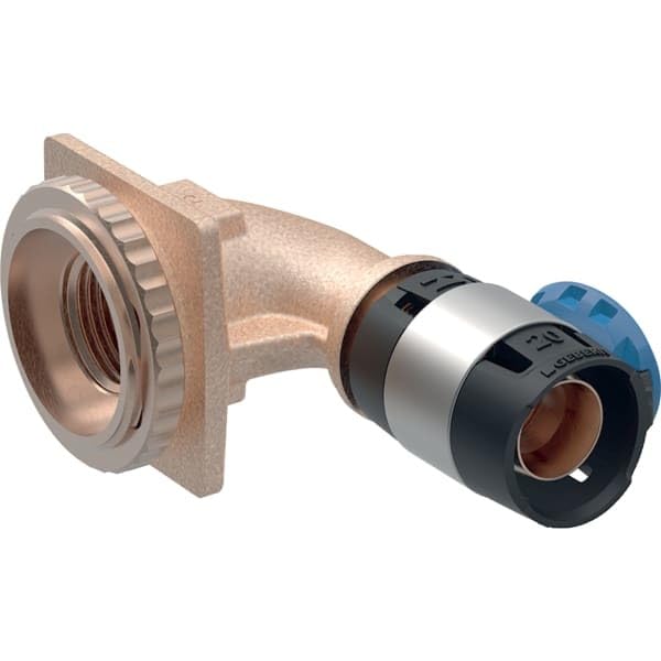 Geberit FlowFit Anschlusswinkel 90° für UP-SPK, 20 mm x 1/2"