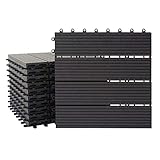 wpc fliesen verlegen video Dimensionen (HxLxB): 2x30x30cm | Material: WPC | Farbe: WPC-Platten: anthrazit - Verbindungsstellen: schwarz