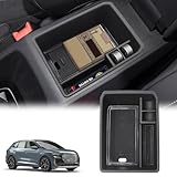 TUAMFO for 2023 Audi Q4 E-Tron Center Console Organizer, for Audi Q4 E-Tron 2022 2023+ Console Tray Armrest Secondary Storage Box, q4 e-tron Armrest Box Compartment Storage Tray Coin Container