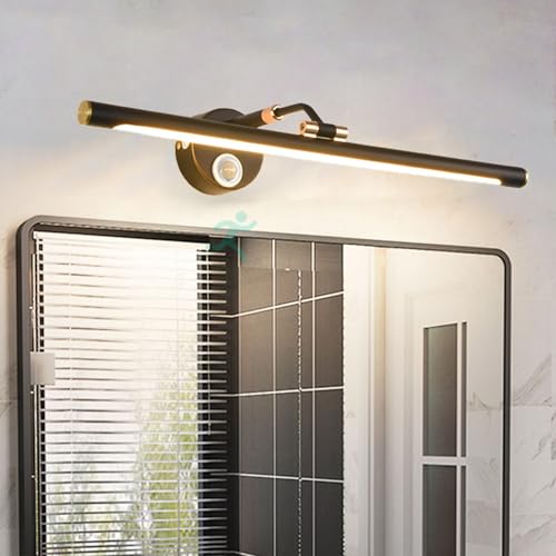 Iluminación para dormitorio y espejo de baño LED con interruptor giratorio de 210°