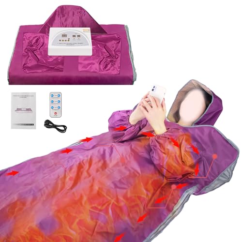 BAUSATZ Home Sauna Blanket - Portable Infrared Sauna Blanket 180 * 80cm (Purple)