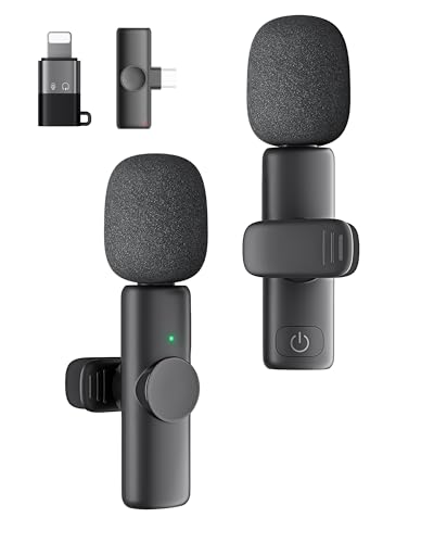 Czocpos Dual Lavalier Mikrofon-Set für iPhone/Android