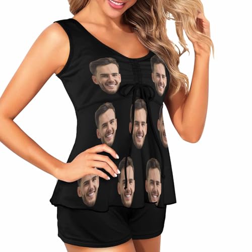 Custom Face Bathing Suits for Women Personalized Swimsuits with Husbands Faces Custom Face Bikini Set with Photo2