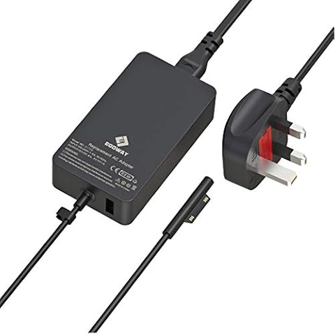 Surface Pro Charger, 65W 15V 4A AC Power Supply Laptop Charger Compatible with Surface Pro X 7 6 5 4 3 Surface Laptop 4 3 2 1 Surface Book/Go with A Wall Plug and 6ft Power Cord Cover