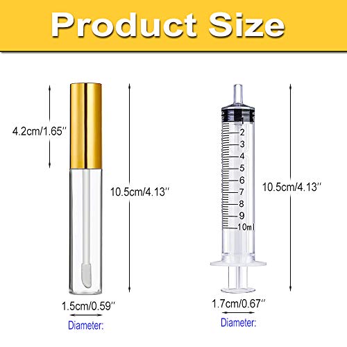 Confezione da 24 tubetti trasparenti da 10 ml con