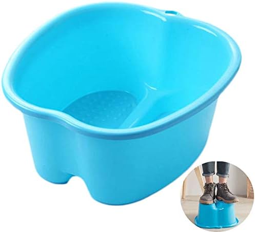 Foot Spa Foot Soaking Bath Basin Foot Basin For Soaking Feet, Foot Spa Bath Massager, Home Spa Stress Relief Treatment (blue)