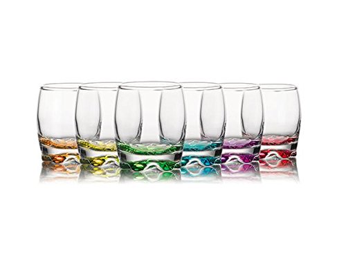Gurallar Adora Coral ADR15 Whiskygläser / Trinkgläser, farbig, 290 ml, Set mit 6 Stück in Geschenkbox Cover