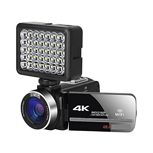 Caméscope 4K 48MP pour débutant : évitez les configurations complexes de vlog