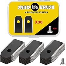 Robotic Mower Blades, Replacement Robotic Mower Blades, 30pcs Titanium Blades with Screws for Lawn Mower Robots, Lawn Robot Titanium Knife Fits Husqvarna, Automower, Gardena Robot Mower