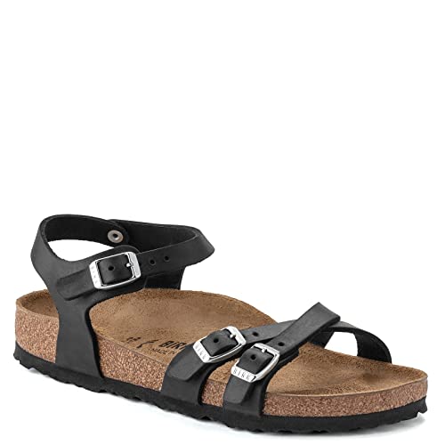 Birkenstock Unisex-Adult Ankle Strap Granada SFB Black Oil LTR