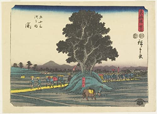 Poster Image Impression Sur Toile pour habiller un mur vide avec l'art d'Hiroshige