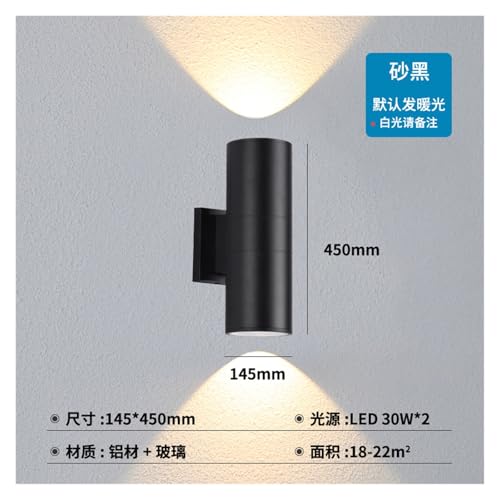 Applique murale extérieure LED design rond haut de gamme