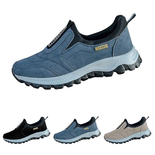 Enjerr Orthopedic Shoes Men, Hiking Non Slip Work Shoes for Men Casual Walking Fashion Sneakers Running Balance