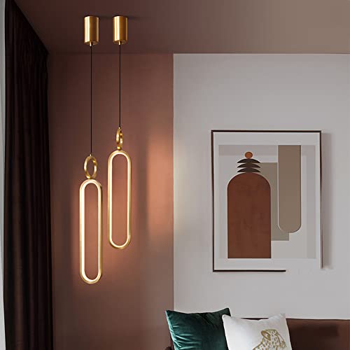 Lampe suspendue réglable pour couloir avec lustre LED dimmable - 3