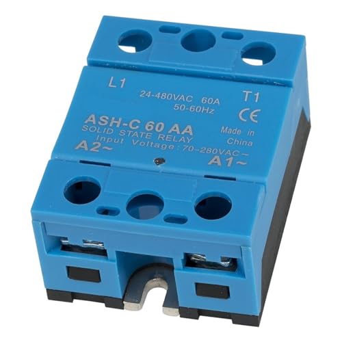 Relais statique monophasé ASH-C-60AA charge 60 A tension 24-480 VCA SSR