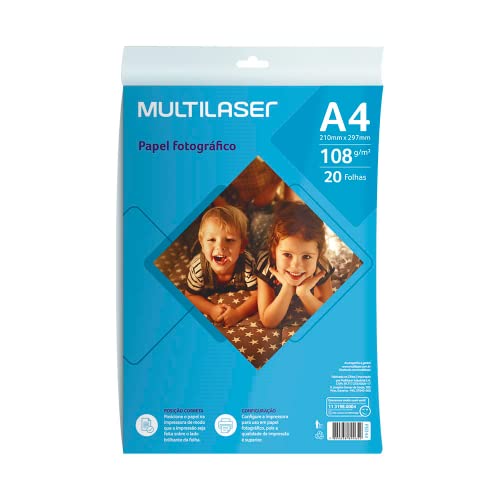 Papel Fotográfico Matte A4 108g 20 folhas - PE044