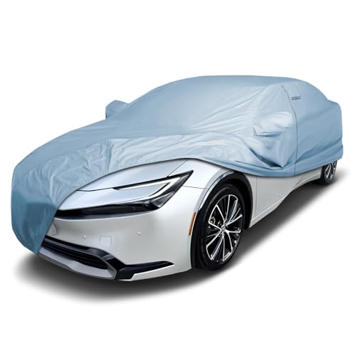 Image of iCarCover Premium Car Cover for 2016-2026 Toyota Prius Heavy Duty Waterproof All-Weather Automobiles Custom Fit Indoor Outdoor UV Snow Protection Covers with Straps and Bag