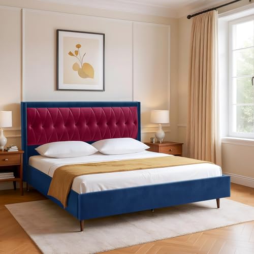 Image of Wakefit Asterion King Size Non Storage Upholstered Bed