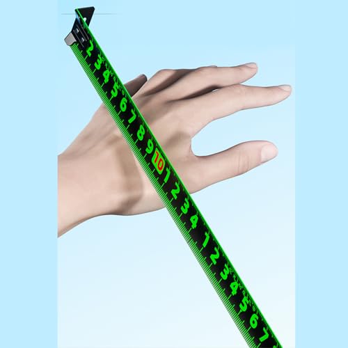 Cinta métrica fluorescente 7.5 m x 25 mm con botón de bloqueo miniatura 6
