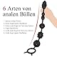 BDSMYOU Analplug Buttplug Analkette,mit 6 Analkugeln Anal beads,2023-Neu 49 cm Extra Lang Anal Plug Anal Dildo,Butt plug Anal Spreizer Analspielzeuge,Anal Hook Anus Masturbator,Sex Spielzeug Beide (L)