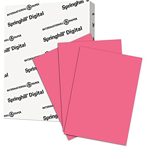 Springhill 8.5” x 11” Cherry Red Colored Cardstock Paper, 110lb, 199gsm, 2,000 Sheets (8 Reams) – Premium Heavy Cardstock, Printer Paper with Smooth Finish for Cards, Flyers, Scrapbooking – 075300C