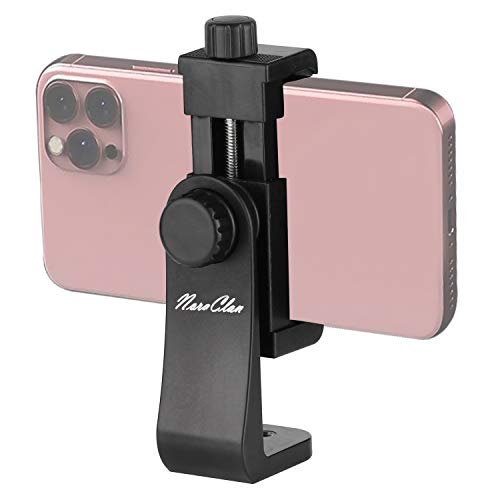 Cell Phone Tripods Adapter Vertical Bracket Smartphone Holder Cell Phone Clip Clipper 360 Degree Smartphone Video Tripod Clamp