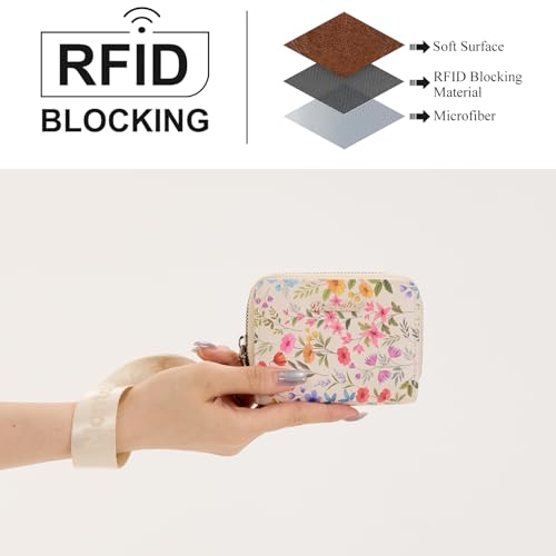 Image of Montana West Wallet for Women Female Ladies with a Detachable Wristlet Women's Wallet Flower Rfid Blocking Lining Minimalist Lightweight & Easy to Carry