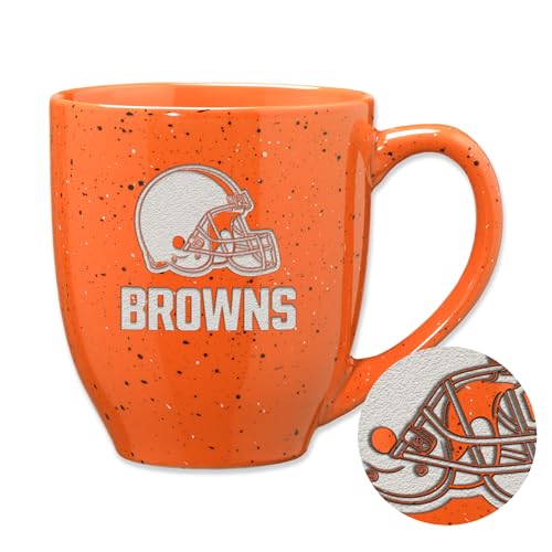 Image of Rico Industries NFL Football 16 oz Team Color Laser Engraved Speckled Ceramic Coffee Mug