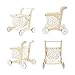 labebe Baby Push Walker Doll Stroller, Push Toy for Toddler, Shopping Cart for Girls and Boys 1 Years Old, Kids Stand Learning Walker, Wooden Play Wagon with Wheel, Larger Size 15.2 * 18.7 * 19.7