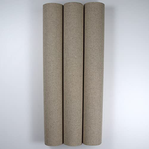 Image of KCS 3 pc of 15 inch x 18 inch Counted Cross Stitch Cotton Aida Cloth Needlework Fabric,14CT,Linen