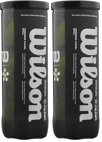 Wilson Premier Padel 3 Ball Can (Paquete de 2)
