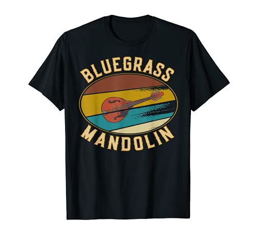 Bluegrass Music - Retro Bluegrass Mandolin T-Shirt