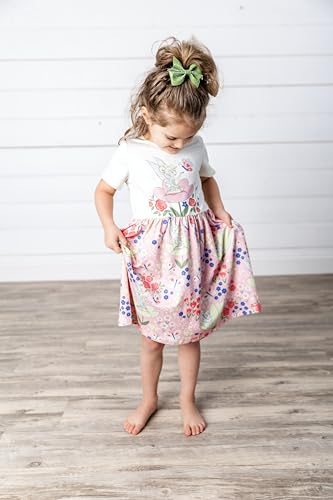 Image of Disney Minnie Mouse Princess Frozen Elsa Stitch Girls Dress Sleeveless & Short Sleeve Casual Summer Clothes Baby to Toddler