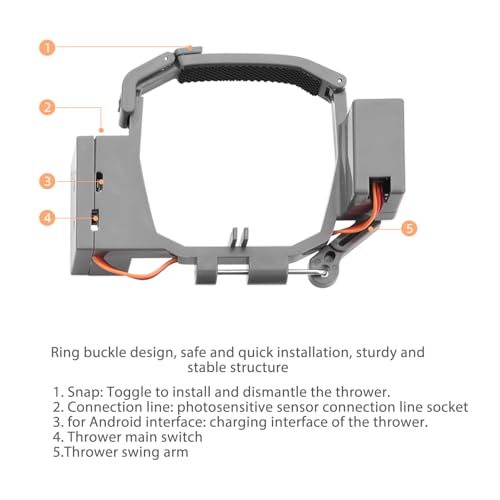 Drone Consegna Aerea, Facile Montaggio con Carrello Atterraggio Sistema Aereo Professionale Dispositivo Rilascio Carico Utile for Fotografia Aerea, Agricoltura di Precisione, Interventi di Emergenza