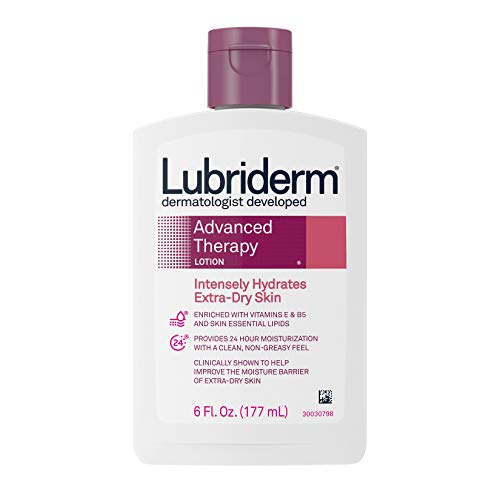 Karewell Brands, Inc -- Dropship Lubriderm Advanced Therapy Moisturizing Lotion with Vitamins E and B5, Deep Hydration for Extra Dry Skin, Non-Greasy Formula, 6 fl. oz
