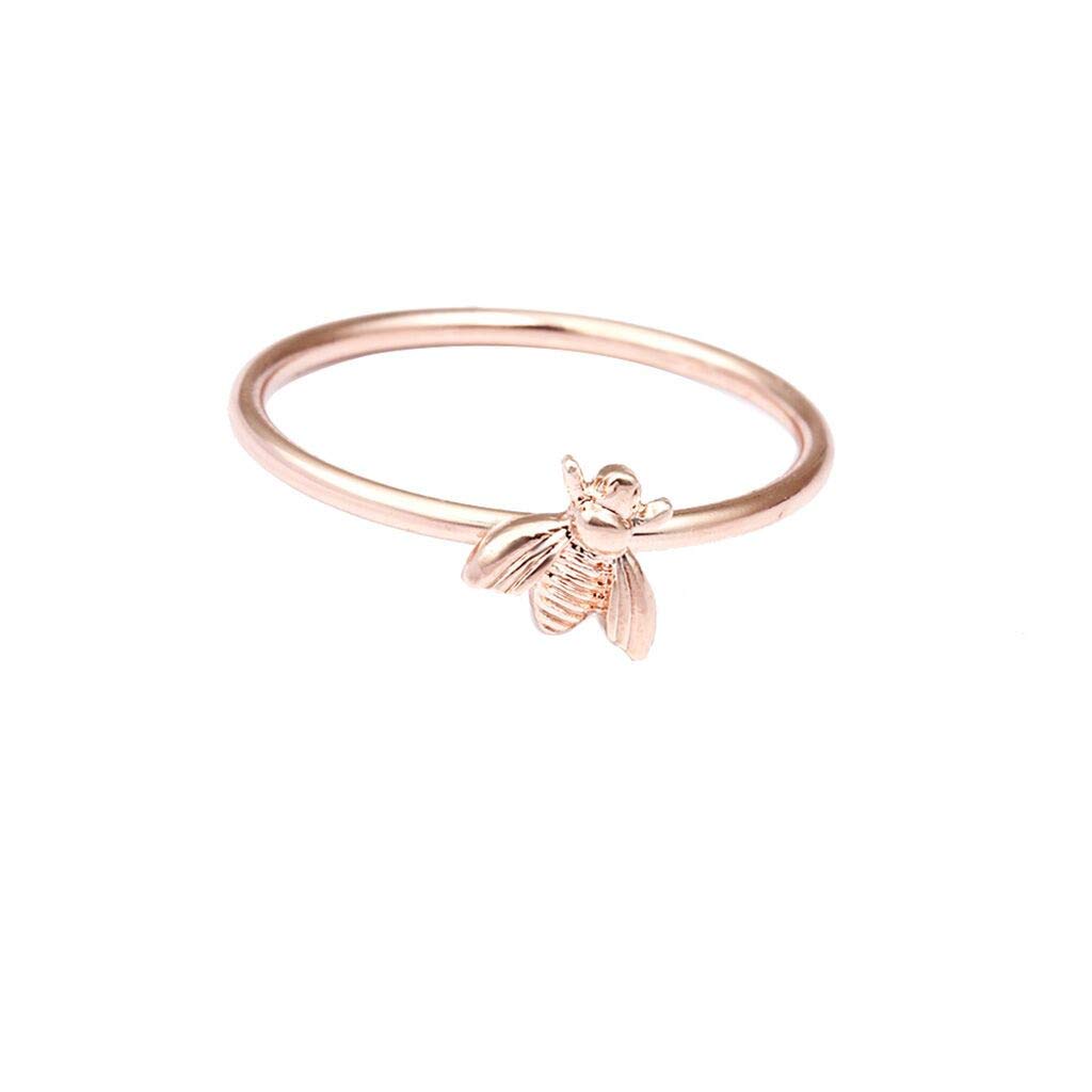 Orcbee_Fashion Simple Creative Metal Cute Insects Bee Ring Jewelry Gift for Birthday