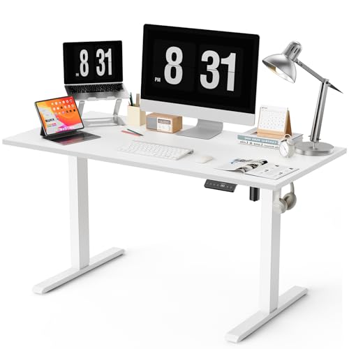 WALKINGDESK Ganze Tischplatte Höhenverstellbarer Schreibtisch, Elektrisch 140 x 70 cm...
