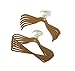 JOY Mangano 100-piece Huggable Hangers Set, Rich Camel with Brass