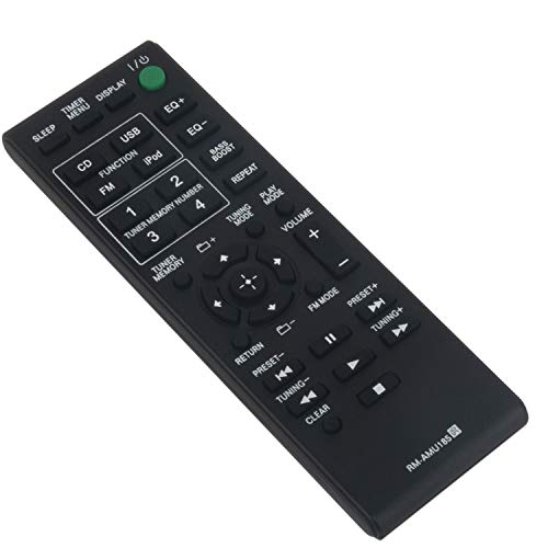 RM-AMU185 VINABTY Replace Infrared Remote Control Fit for Sony MHC-EC619iP MHCEC619iP RMAMU185 Home Theater System