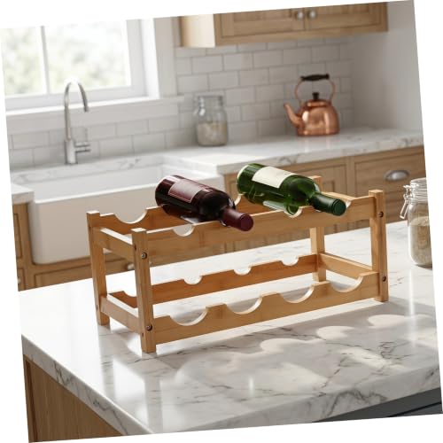 Soporte de madera SECFOU para botellas de vino 45X23.5CM miniatura 4
