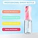 Leaflai Ultra Fine Mist Spray Bottle - Continuous Hair Water Spray Bottle - Mist bottle sprayer for Hair, Cleaning, Salons, Gardening, Body Care & More (Pink)