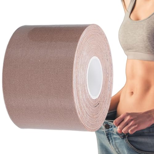 Generisch Magic Tape - Cinta mágica para reducir la grasa del estómago, 5 m, cómoda cintura para muslos, abdomen y cintura, color carne, 10cm*5m