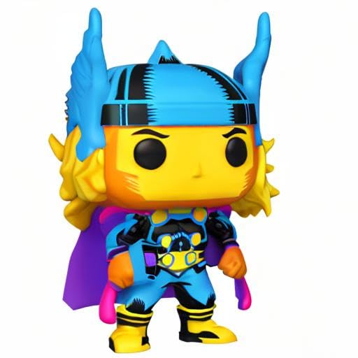 Foto 8 de 8 de Funko POP! Marvel: Black Light - Thor - Marvel Comics - Figuras Miniaturas Coleccionables Para Exhibición