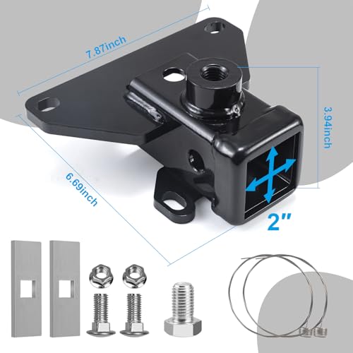 13434 Class 3 Trailer Hitch Receiver for Jeep Gladiator, 2 Inch Tow Hitch Receiver Compatible with JT 2020-2026, Heavy Duty Steel Tow Hitches Receivers for Pickup Truck with Bolts by Salahii - Used condition - Image 5