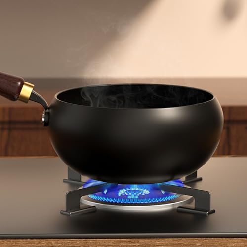 Wok de Acero al Carbono estilo Japonés 8-11 pulg con Tapa miniatura 5